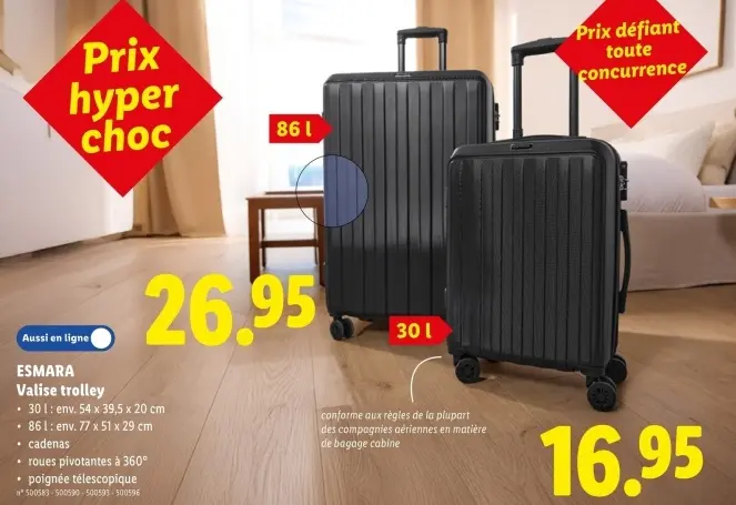 Offre: Valise trolley