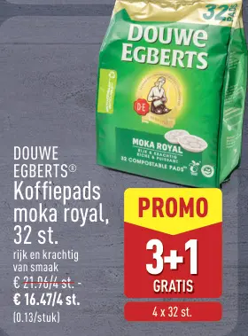 Promotie: Koffiepads moka royal