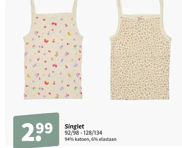 Aanbieding: Singlet