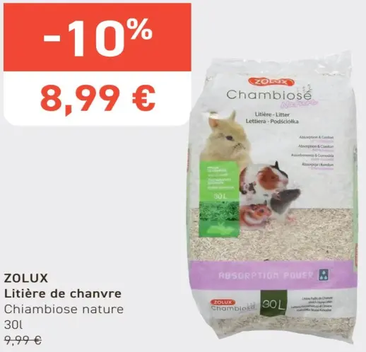 Offre: ZOLUX Litière de chanvre