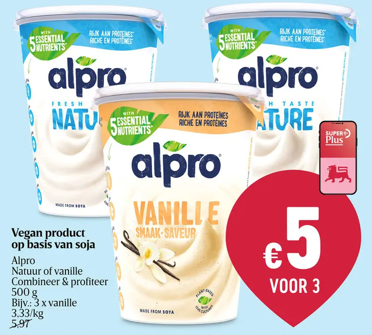 Promotie: Vegan product op basis van soja