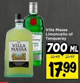 Aanbieding: Limoncello or Tanqueray