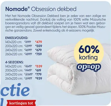 Aanbieding: Dekbed Nomade Obsession - Dons