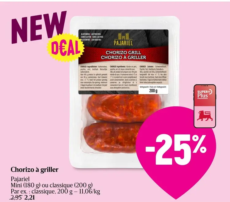 Offre: Chorizo à griller