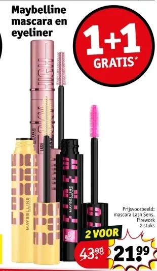 Aanbieding: mascara en eyeliner