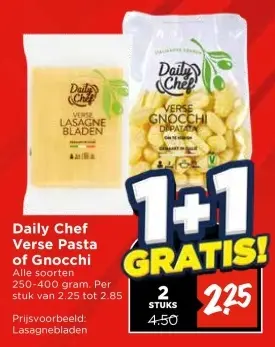 Aanbieding: Verse Pasta of Gnocchi