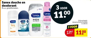 Aanbieding: Sanex douche en deodorant