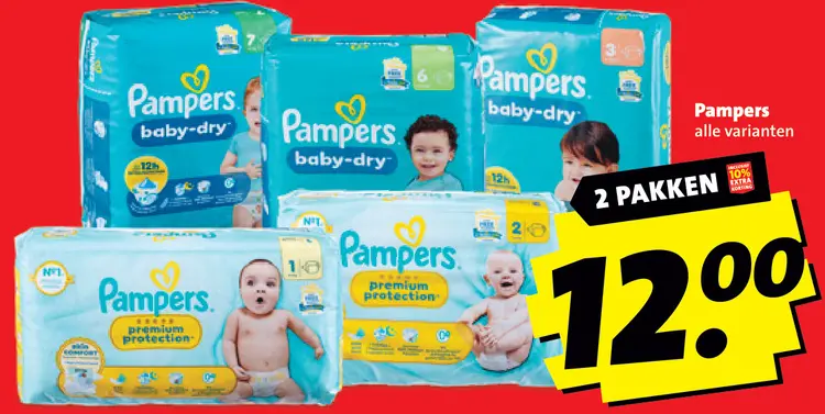 Aanbieding: Pampers alle varianten