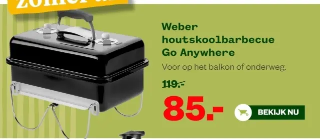 Aanbieding: houtskoolbarbecue Go Anywhere