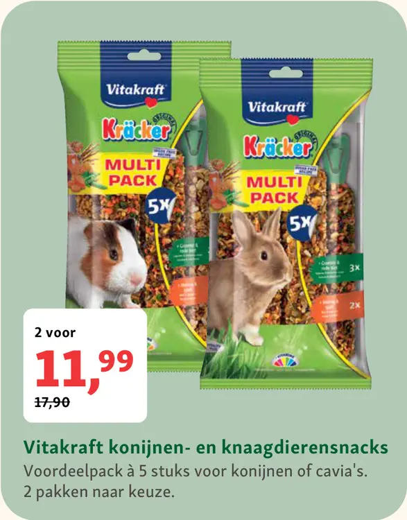 Aanbieding: Konijnen- en knaagdierensnacks
