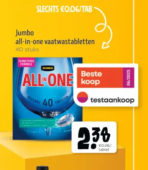 Promotie: all-in-one vaatwastabletten