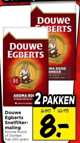 Aanbieding: Douwe Egberts Snelfilter-maling