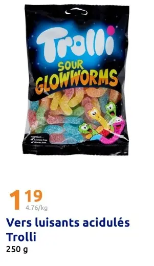 Offre: Vers luisants acidulés