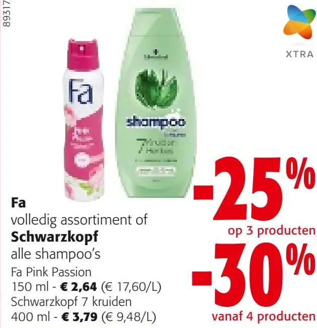 Aanbieding: Fa of Schwarzkopf