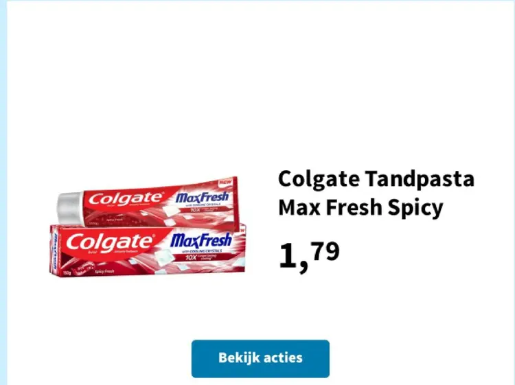 Aanbieding: Tandpasta Max Fresh Spicy