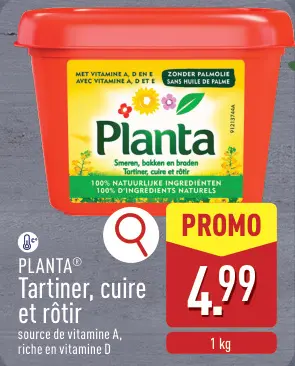 Offre: PLANTA Tartiner, cuire et rôtir