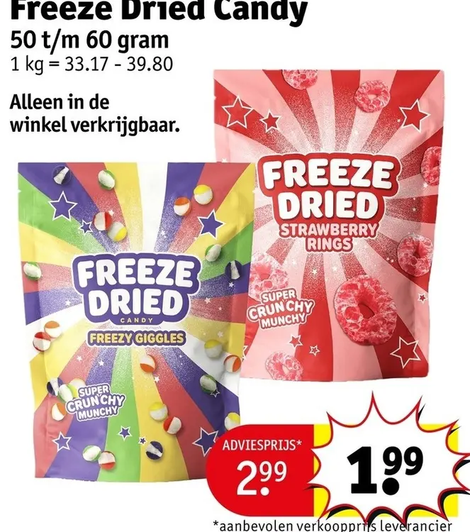 Promotie: Freeze Dried Candy