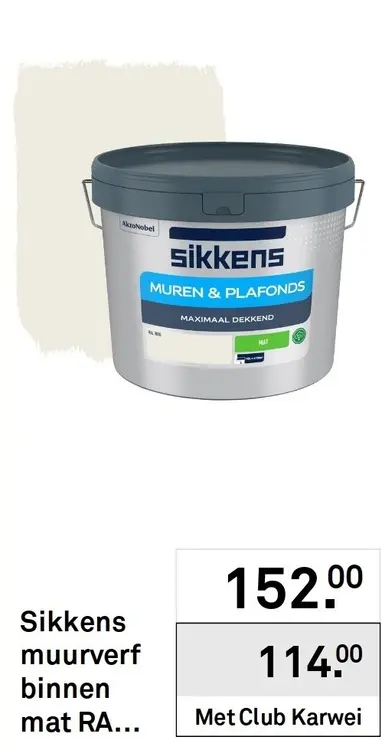 Aanbieding: muurverf binnen mat