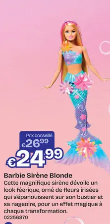 Offre: Barbie Mermaid 1 Blonde