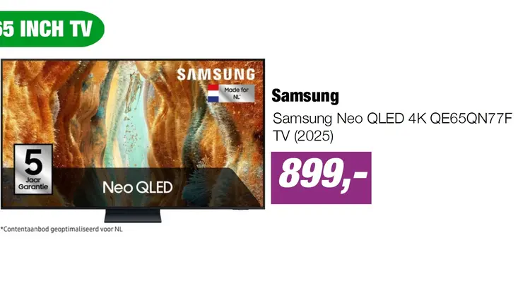 Aanbieding: Samsung Neo QLED 4K QE65QN77F TV (2025)