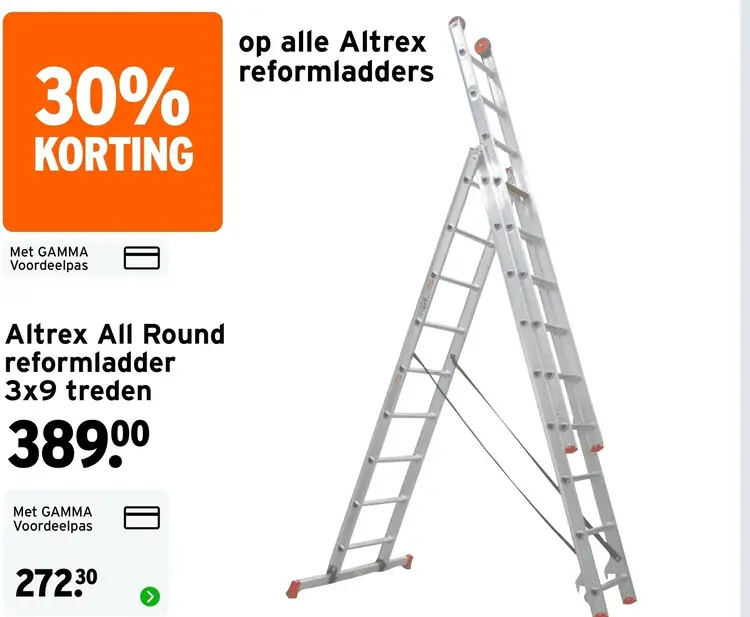 Aanbieding: Altrex All Round reformladder 3x9 treden