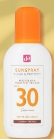 Aanbieding: DA Sun clear & protect spray SPF30 200 milliliter