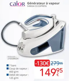 Offre: Générateur à vapeur SV8024 CO EXPRESS