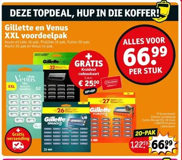 Aanbieding: Gillette en Venus XXL voordeelpak