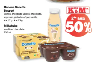 Aanbieding: Danone Danette Dessert, Milkshake