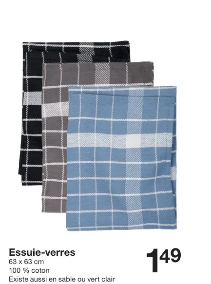 Offre: Essuie-verres