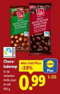 Aanbieding: Chocoladereep