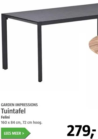 Aanbieding: Tuintafel