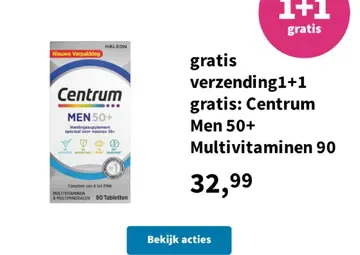 Aanbieding: Centrum Men 50+ Multivitaminen