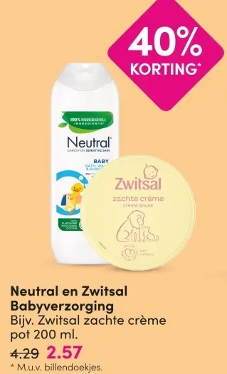 Aanbieding: Neutral en Zwitsal Babyverzorging