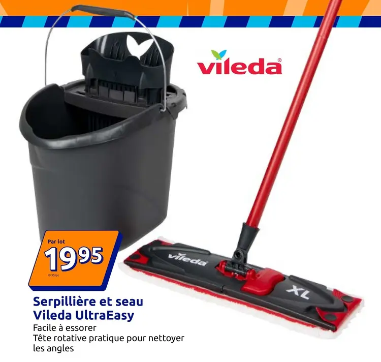 Offre: Serpillière et seau Vileda UltraEasy
