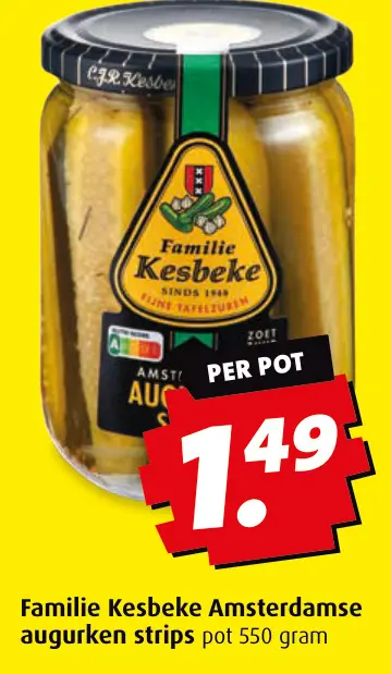 Aanbieding: Amsterdamse augurken strips