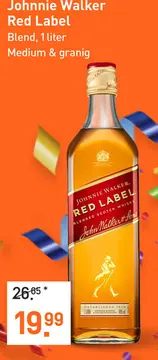 Aanbieding: Johnnie Walker Red Label 100CL Whisky