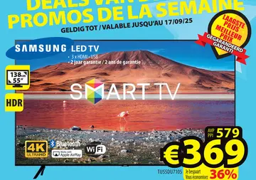 Offre: Samsung led tv
