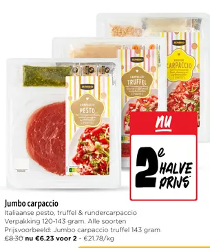 Aanbieding: Jumbo carpaccio