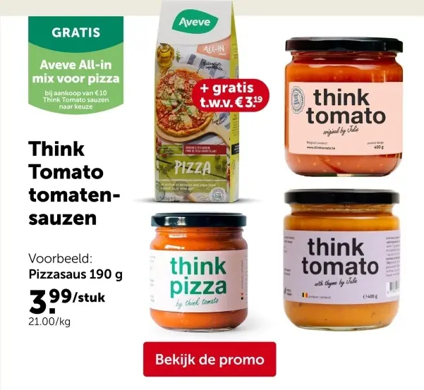 Promotie: Think Tomato tomatensauzen
