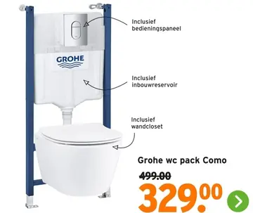 Aanbieding: Grohe wc pack Como