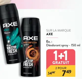 Offre: Deodorant spray