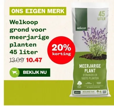 Aanbieding: grond voor meerjarige planten