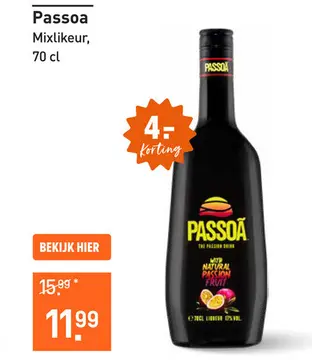 Aanbieding: Passoa Mixlikeur