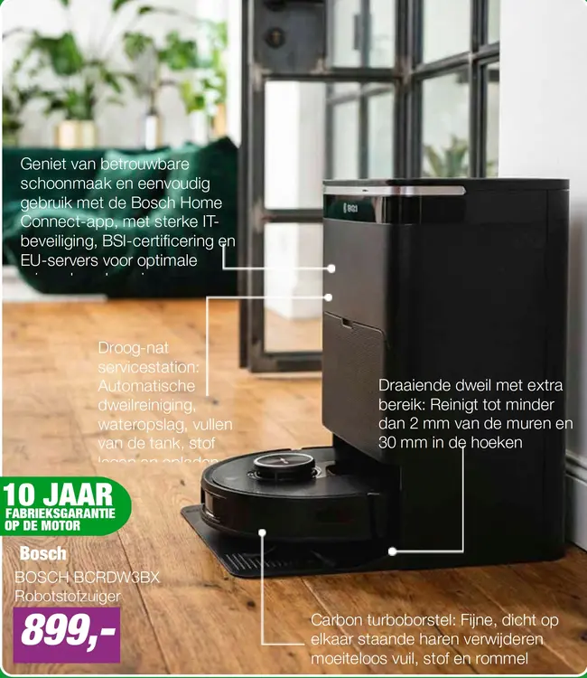 Aanbieding: BOSCH BCRDW3BX Robotstofzuiger