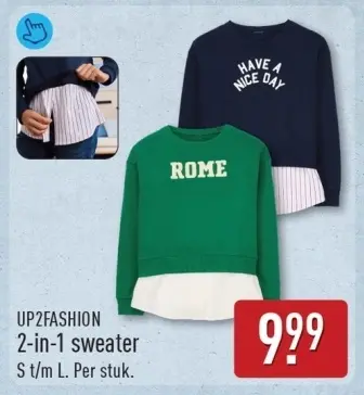Aanbieding: 2-in-1 sweater