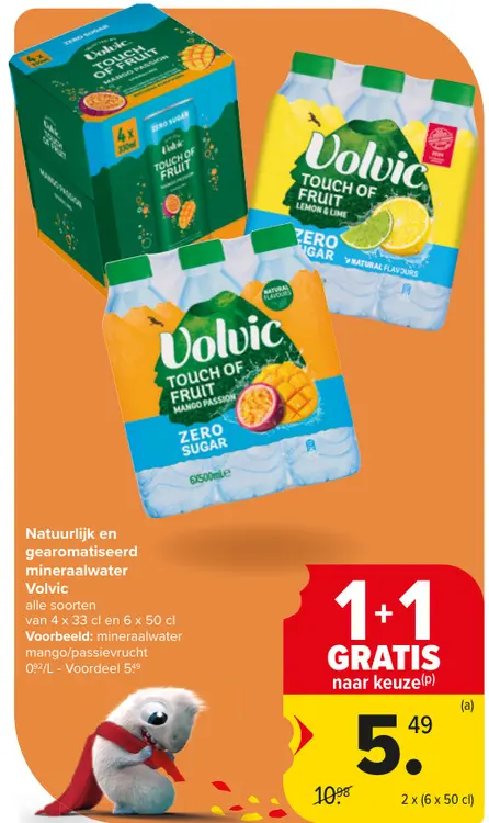 Promotie: Natuurlijk en gearomatiseerd mineraalwater