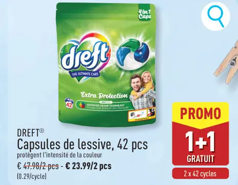 Offre: Capsules de lessive