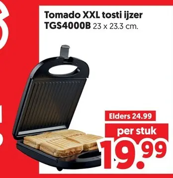 Aanbieding: XXL tosti ijzer