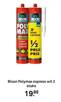 Aanbieding: Bison Polymax express wit